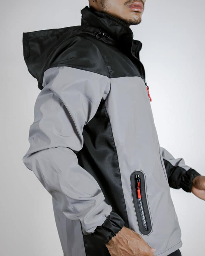 chaqueta gris
